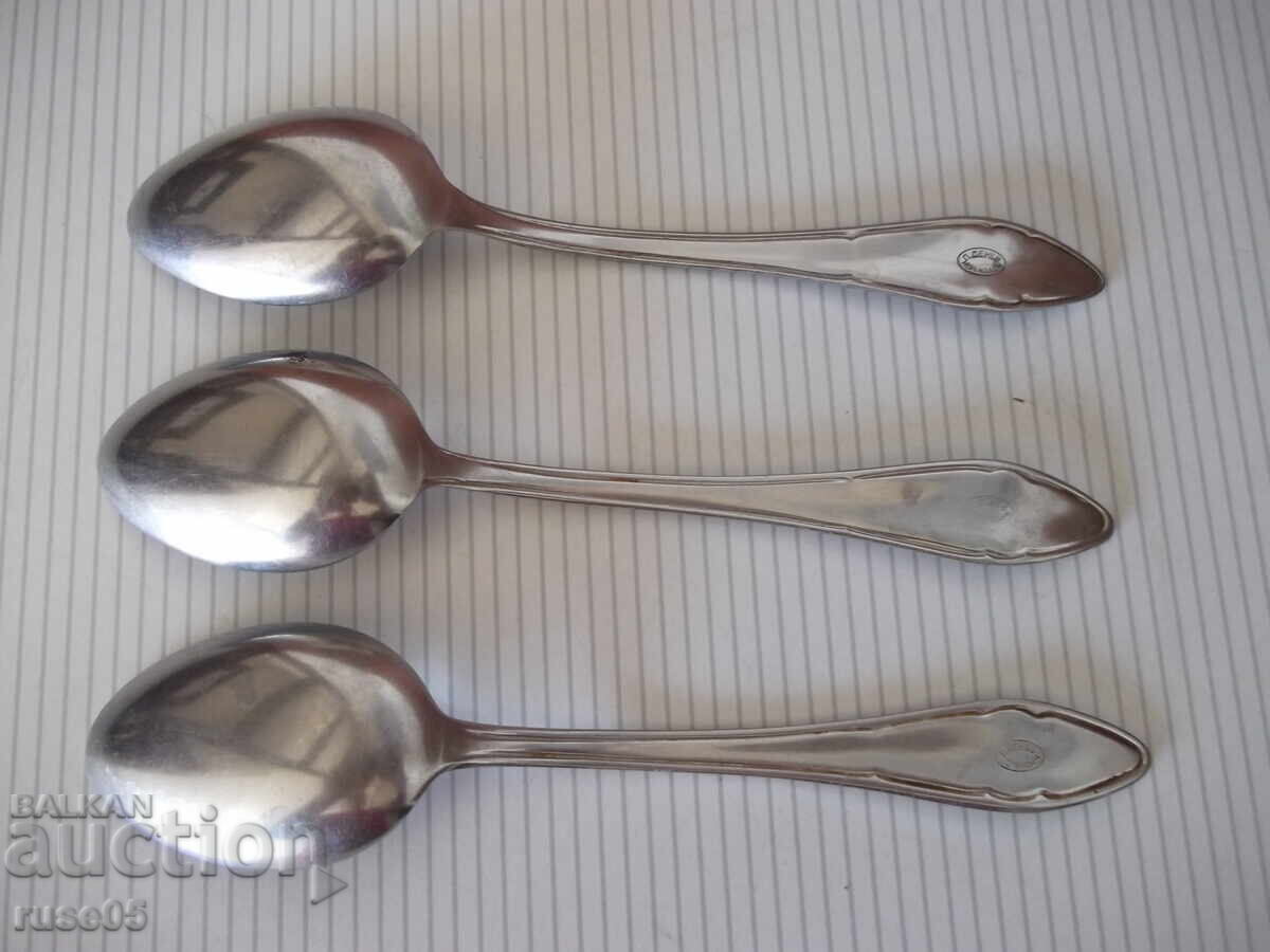 Аукцион Лот от 3 бр. лъжици от "Завод - П.Денев-Габрово"
