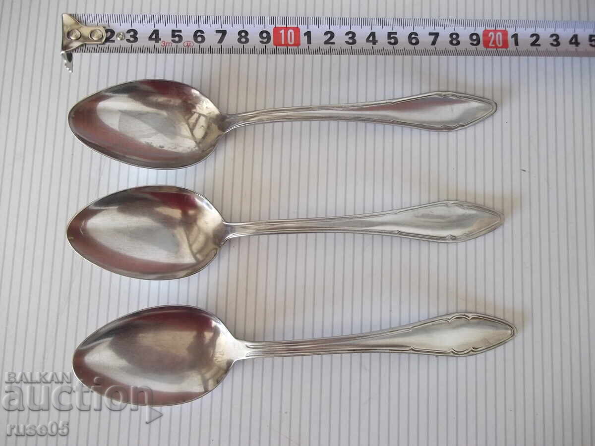 Лот от 3 бр. лъжици от "Завод - П.Денев-Габрово"