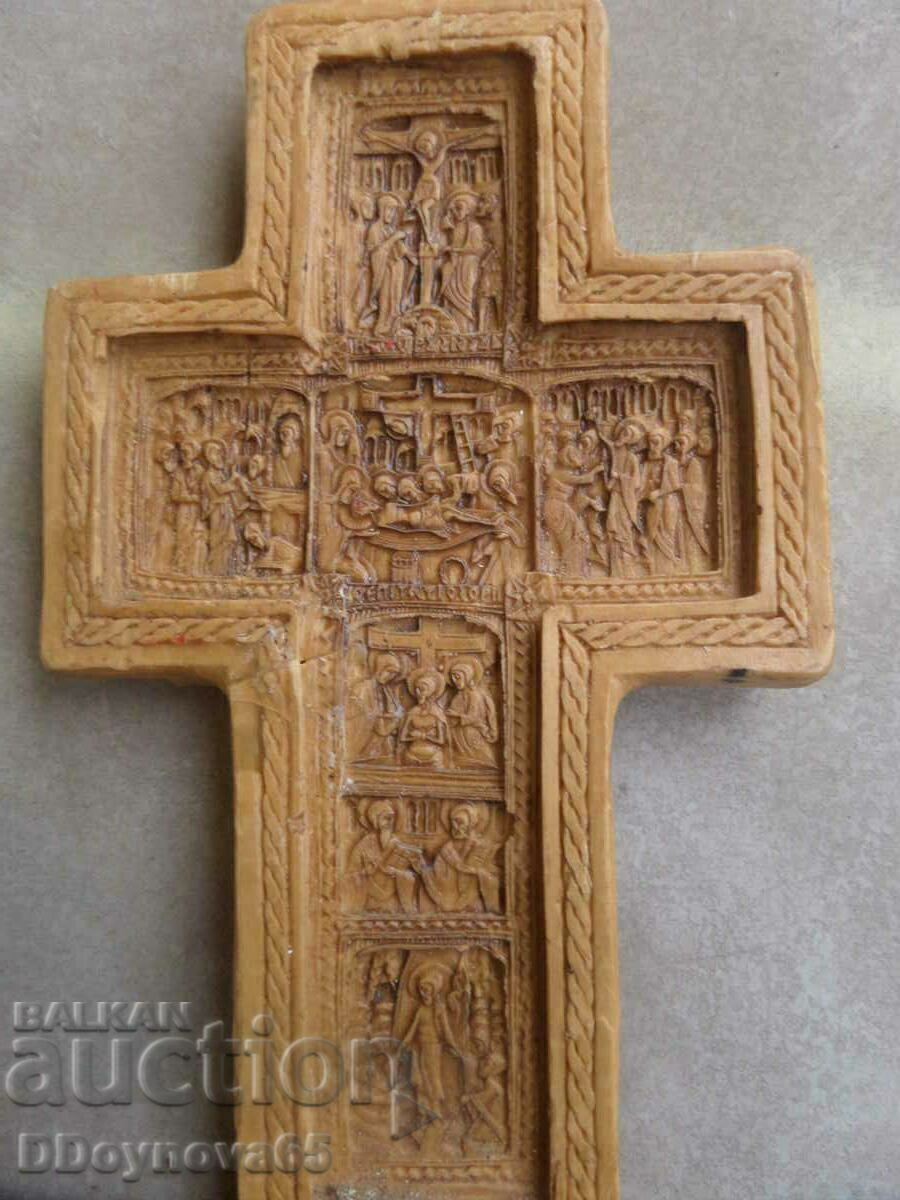 Old Orthodox cross, with life scenes Old Orthodox cross, with life scenes