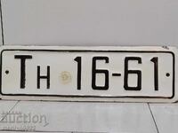 Număr de înmatriculare auto vechi, Târnovo, placă