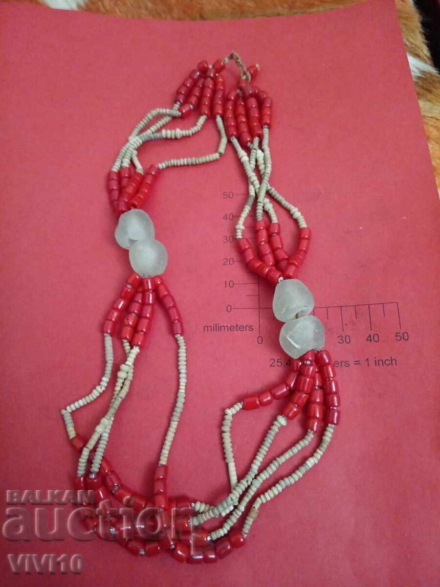 Antique necklace with natural stones