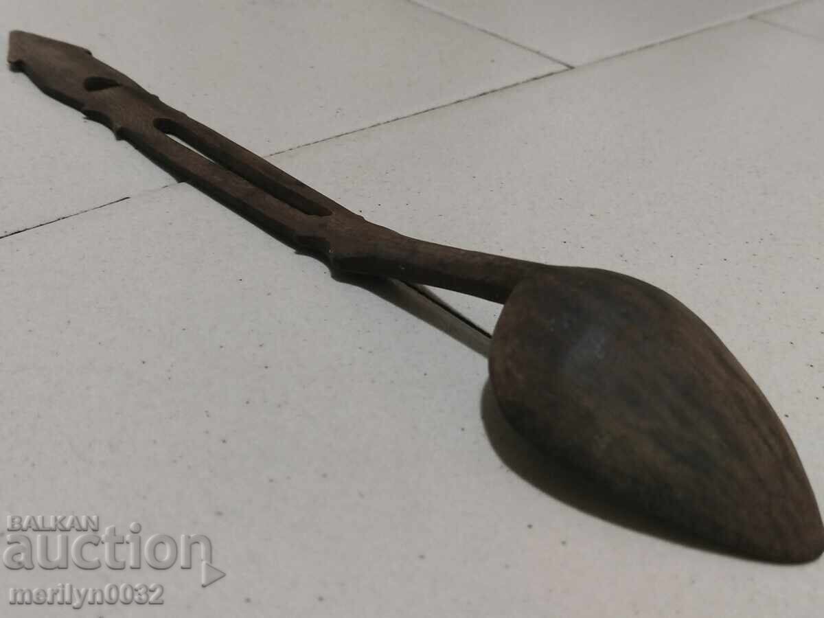 Παλιό ξύλινο κουτάλι, το ξύλινο, - 6