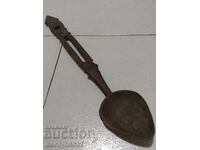 Lingura veche de lemn, cea de lemn,