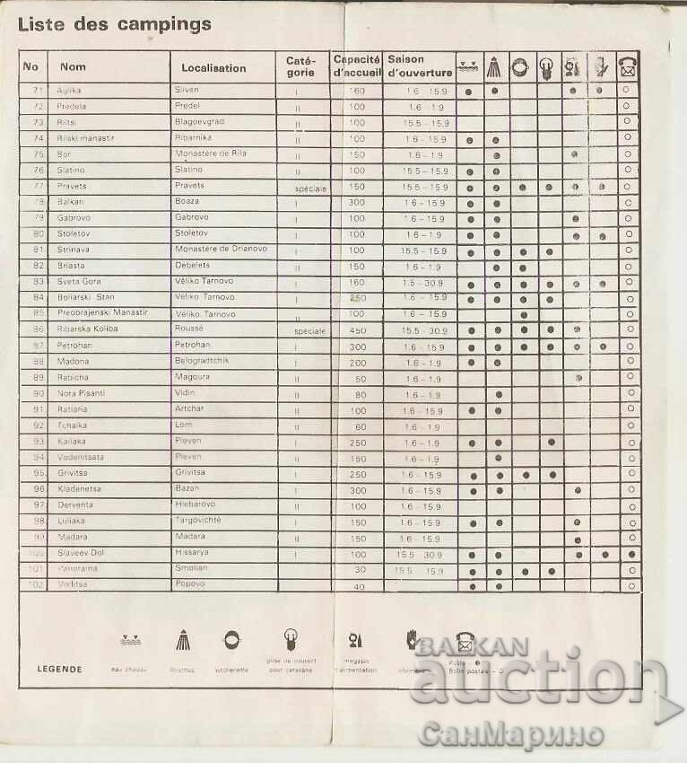 Диплянка рекламна Къмпингите в България 2 - 6