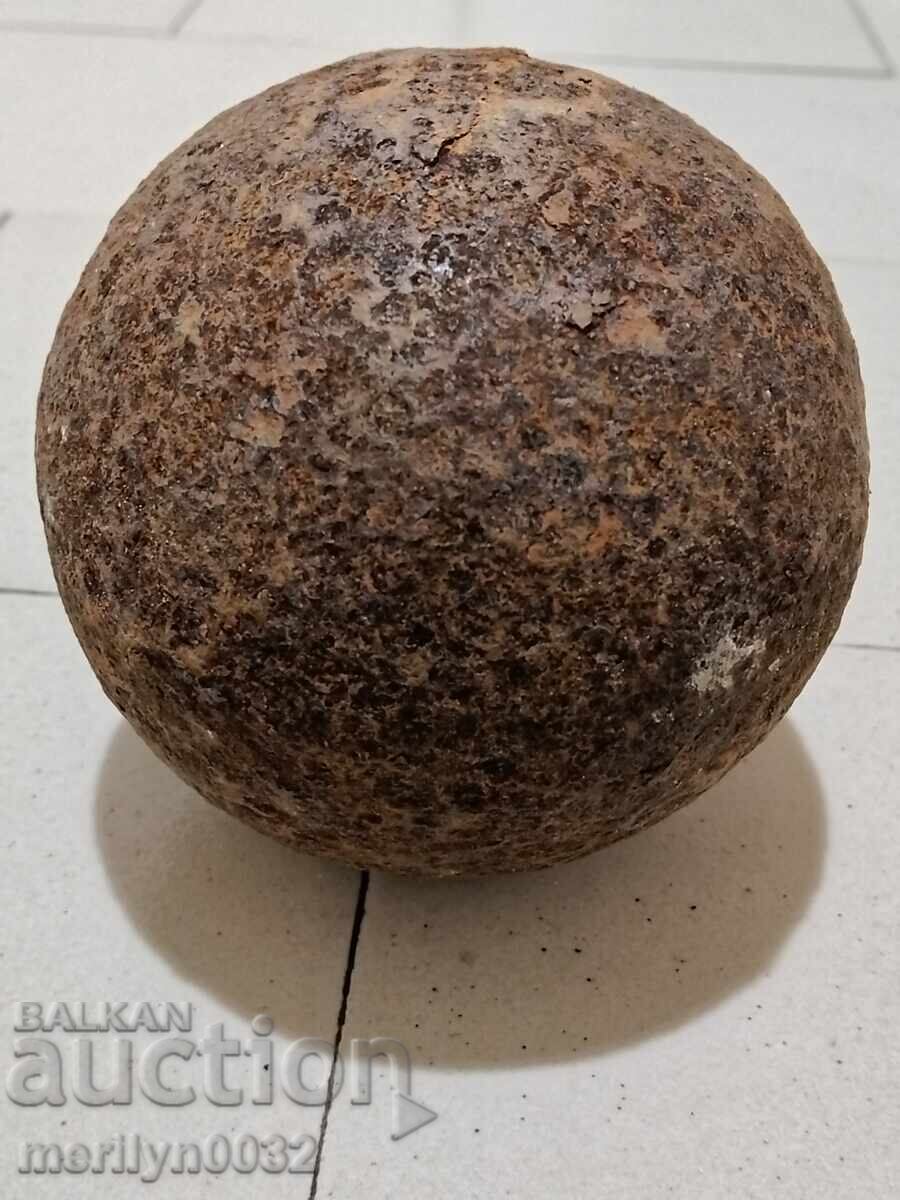 Old cannonball from a cannon, artillery piece, mortar, bombard - 5
