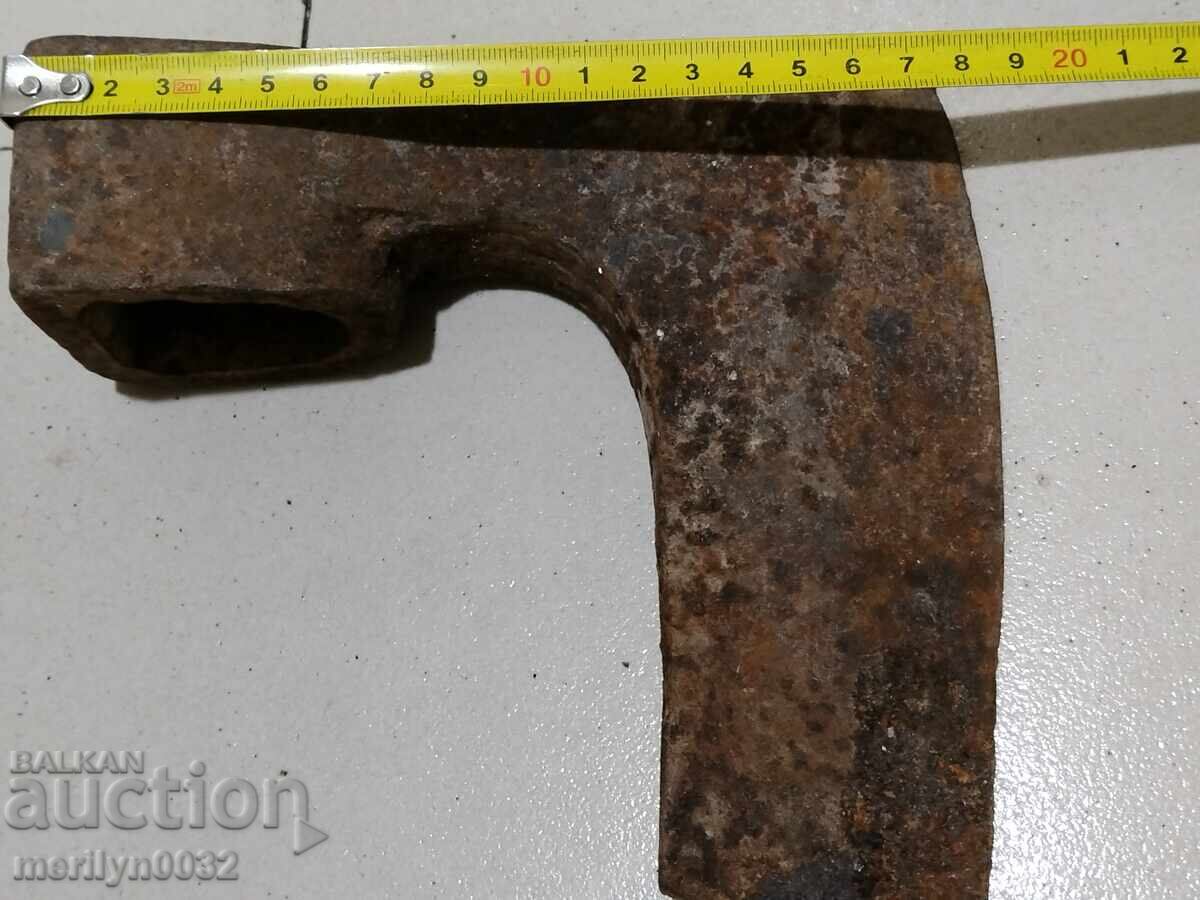 Παλιό τσεκούρι, τσεκούρι, σφυρήλατο σίδερο με λεπίδα σπαθιού - 6 Παλιό τσεκούρι, τσεκούρι, σφυρήλατο σίδερο με λεπίδα σπαθιού - 6