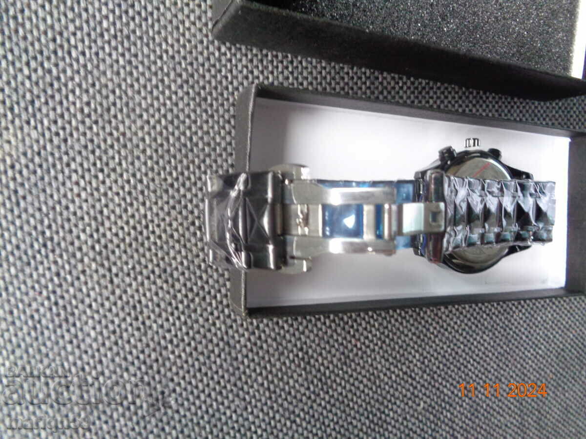 Δημοπρασία Ολοκαίνουργιο ρολόι ΑΔΙΑΒΡΟΧΟ, ισχυρή αλυσίδα