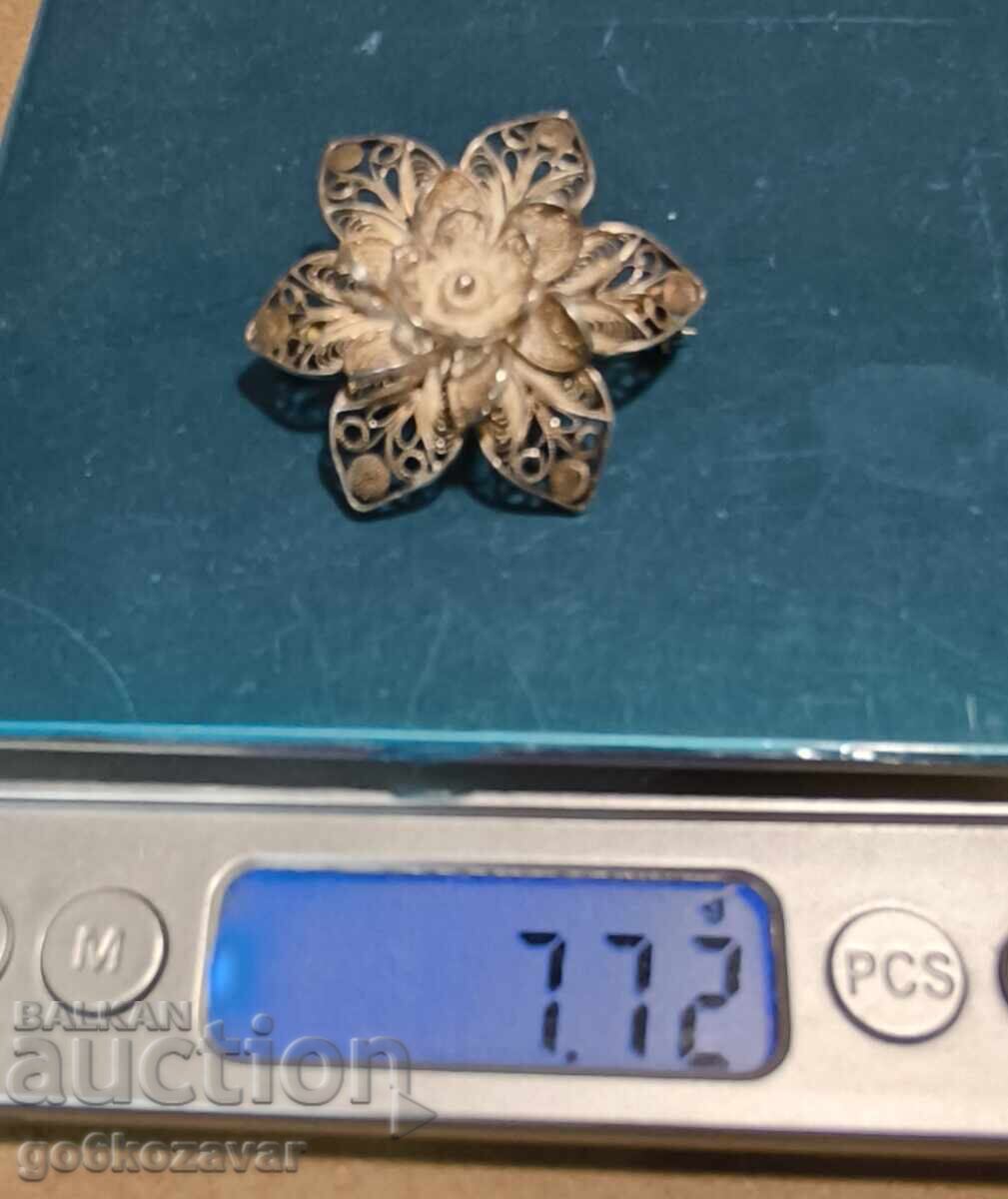 Old beautiful Brooch, Filigree! Perfect! - 7 Old beautiful Brooch, Filigree! Perfect! - 7