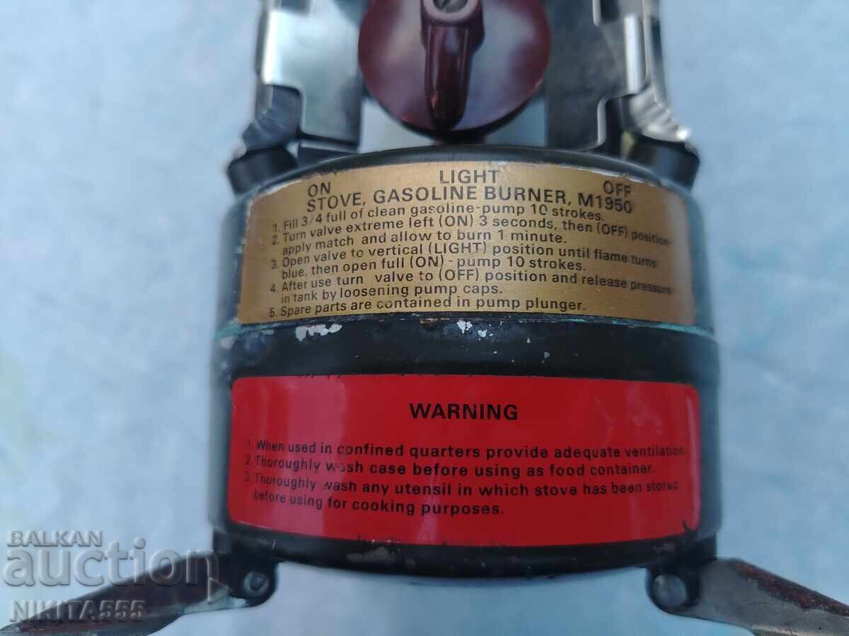 Old original gasoline stove, Primus Coleman & Rogers - 6