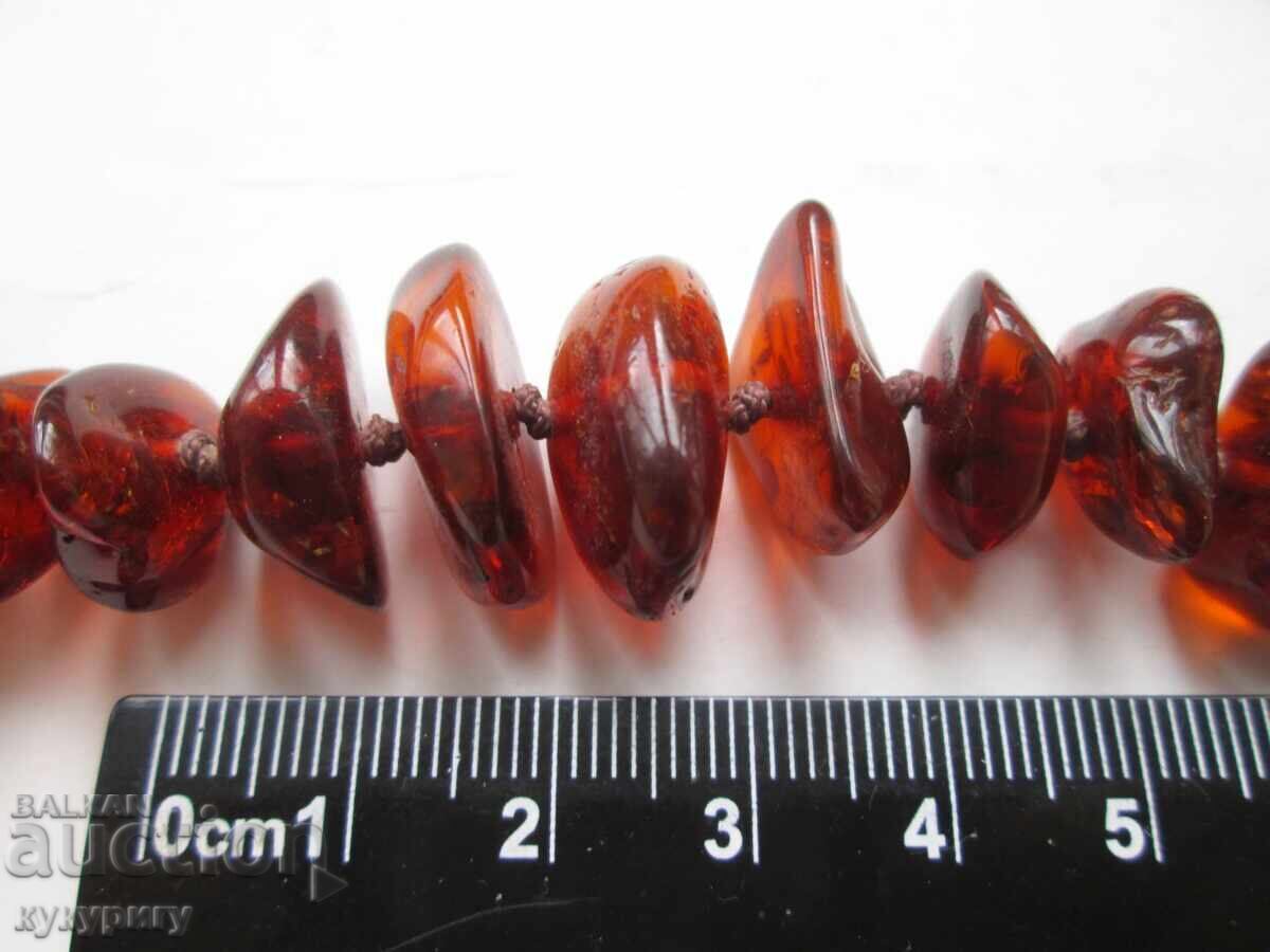 Доставка на Старо кехлибарено колие гердан натурален тъмен кехлибар