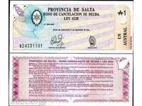 ASOCIȚII ZORBA ARGENTINA 1 AUSTRAL 1987 UNC