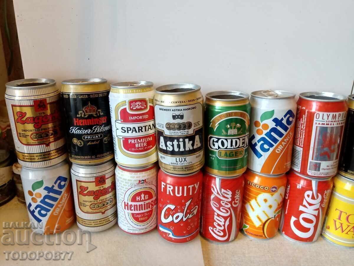 Συλλογή παλαιών κουτιών αναψυκτικών από τις αρχές της δεκαετίας του '90 με τιμή 5.05 BGN | € 2.58 Συλλογή παλαιών κουτιών αναψυκτικών από τις αρχές της δεκαετίας του '90 με τιμή 5.05 BGN | € 2.58