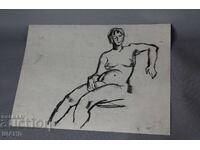 Old Master painting erotic nude body painting