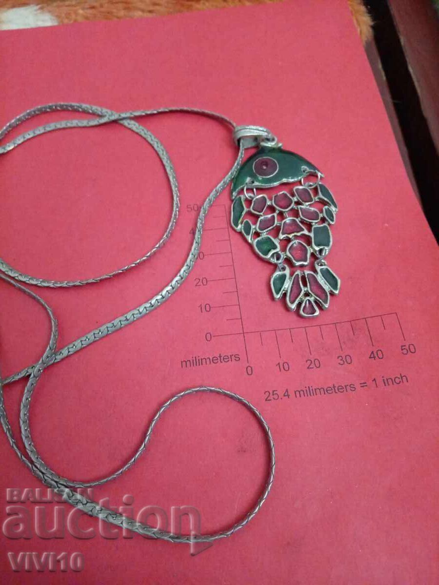 Colier vechi cu email