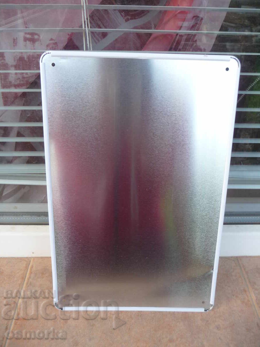 Δημοπρασία Μεταλλική πινακίδα φαγητό πίτσα μεγάλη πάρτι σάλτσες κουτί διανομή