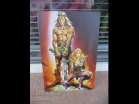 Placă metalică Conan Barbarul Distrugătorul fantezie sabie magie