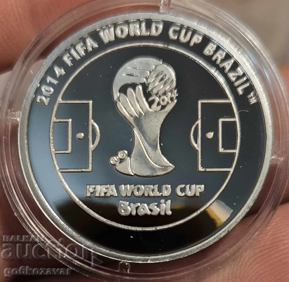 Coin Medal World Cup 2014 Silver! with price 16.00 BGN | € 8.18 Coin Medal World Cup 2014 Silver! with price 16.00 BGN | € 8.18