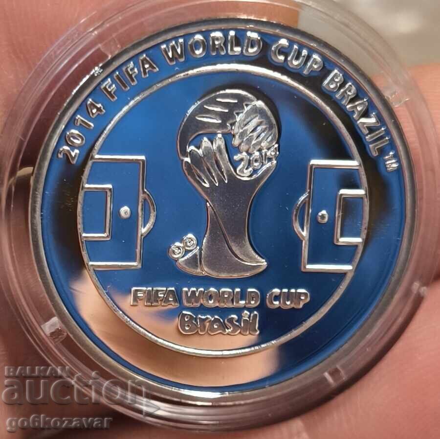 Монета Медал Световно По футбол 2014г Сребро ! с цена 16.00 лв. | € 8.18