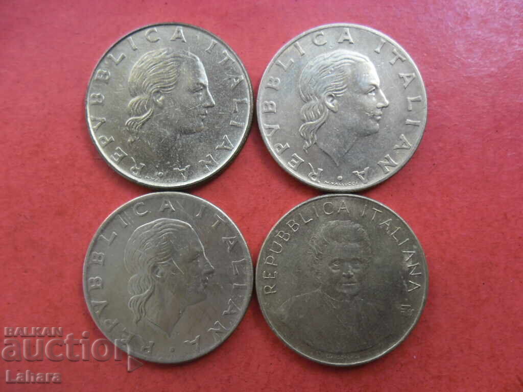 200 λίρες 1980, 1977, 1978 και 1979 εκ. Ιταλίας με τιμή 2.00 BGN | € 1.02