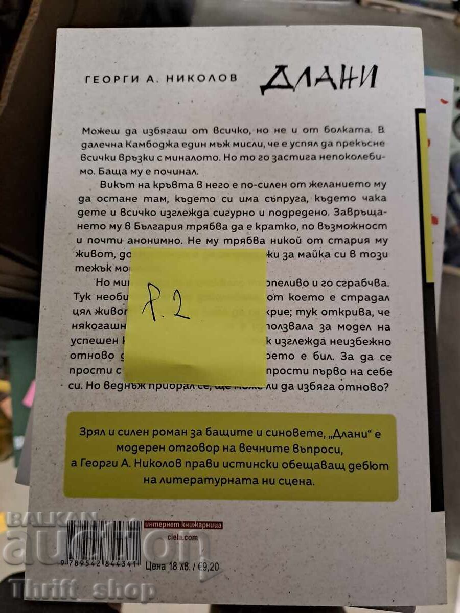 ЧИСТО НОВА!! Длани Георги А. Николов с цена 7.00 лв. | € 3.58 ЧИСТО НОВА!! Длани Георги А. Николов с цена 7.00 лв. | € 3.58