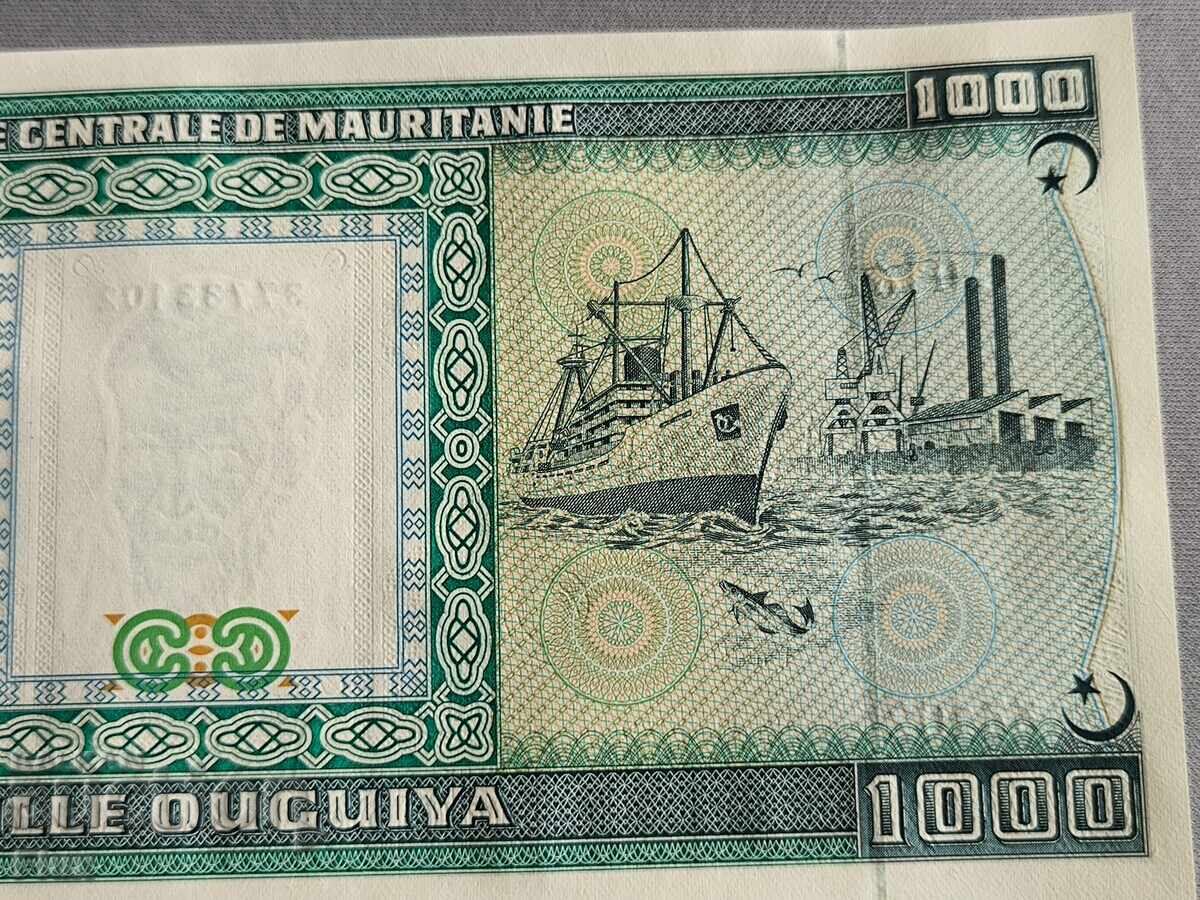 Δημοπρασία Τραπεζογραμμάτιο - Μαυριτανία - 1000 ουγκίγια UNC | 1989 Δημοπρασία Τραπεζογραμμάτιο - Μαυριτανία - 1000 ουγκίγια UNC | 1989