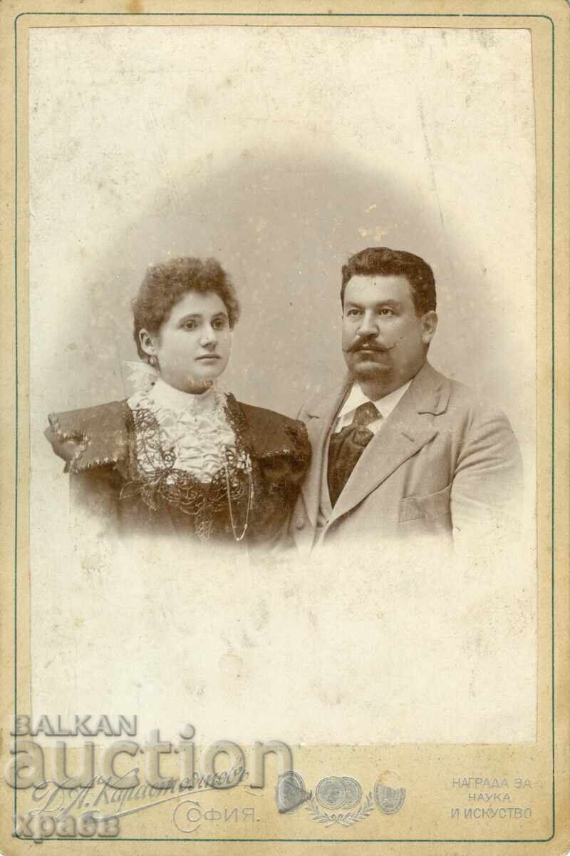 OLD PHOTOGRAPH - CARDBOARD - D. KARASTOYANOV - SOFIA - 1906