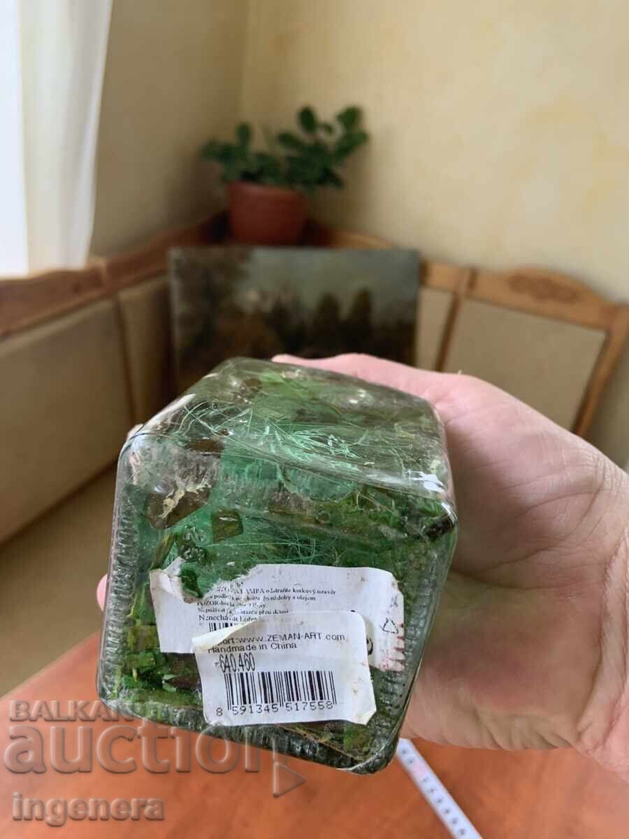 Доставка на ШИШЕ С ВОДОРАСЛИ И ТЕЧНОСТ СТЪКЛО СУВЕНИР