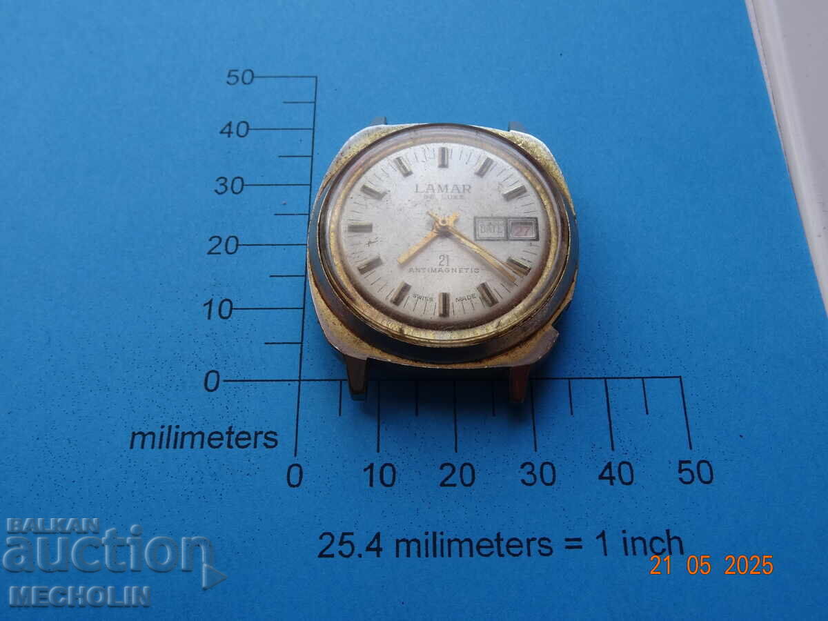 COLLECTOR'S watch MECHANISM SWISS LAMAR DE LUX with price 15.00 BGN | € 7.67