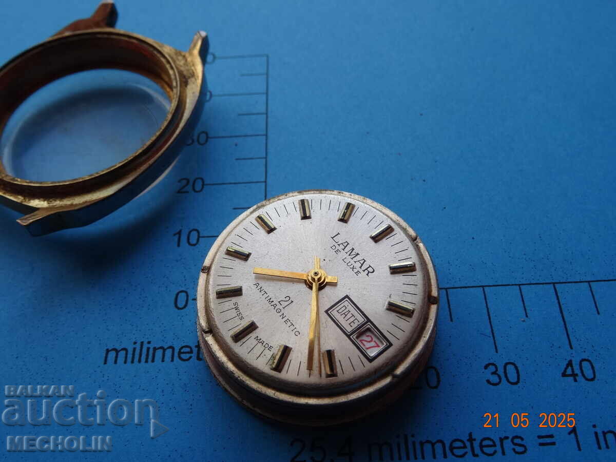 COLLECTOR'S watch MECHANISM SWISS LAMAR DE LUX - 5