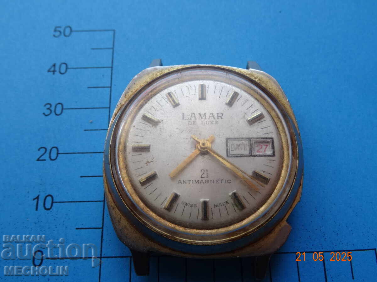 COLLECTOR'S watch MECHANISM SWISS LAMAR DE LUX
