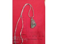 Antique necklace with mother-of-pearl