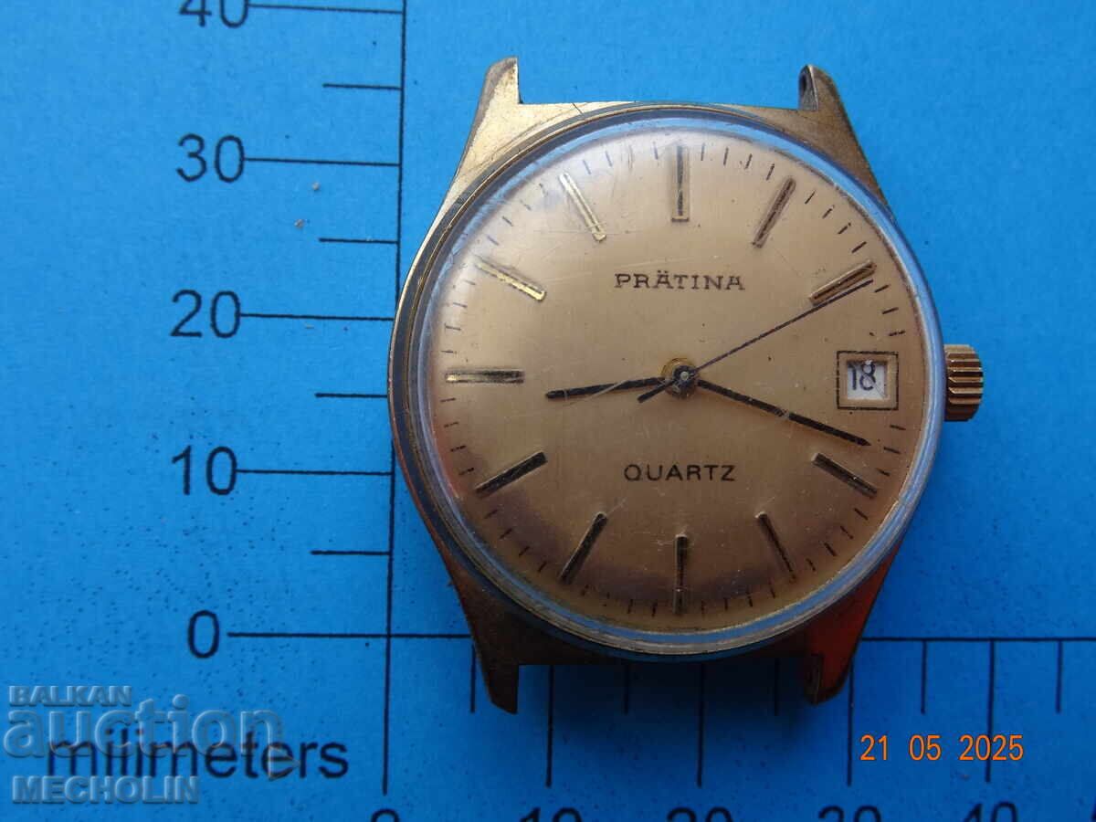 Ceas de colecție CUARȚ GERMANIA PRATINA JUNGHANS cu preț 25.00 BGN | € 12.78 Ceas de colecție CUARȚ GERMANIA PRATINA JUNGHANS cu preț 25.00 BGN | € 12.78