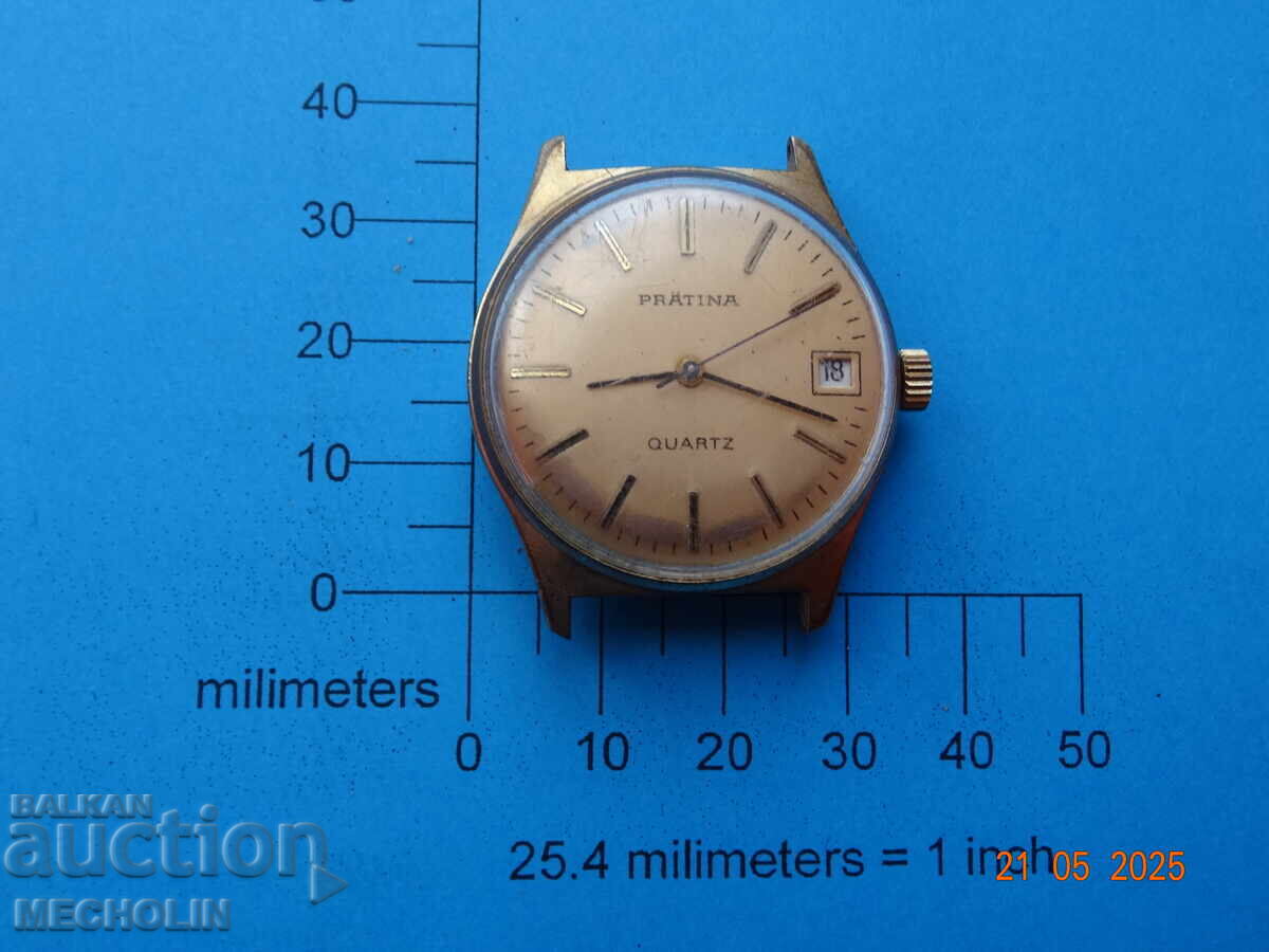 Ceas de colecție CUARȚ GERMANIA PRATINA JUNGHANS Ceas de colecție CUARȚ GERMANIA PRATINA JUNGHANS