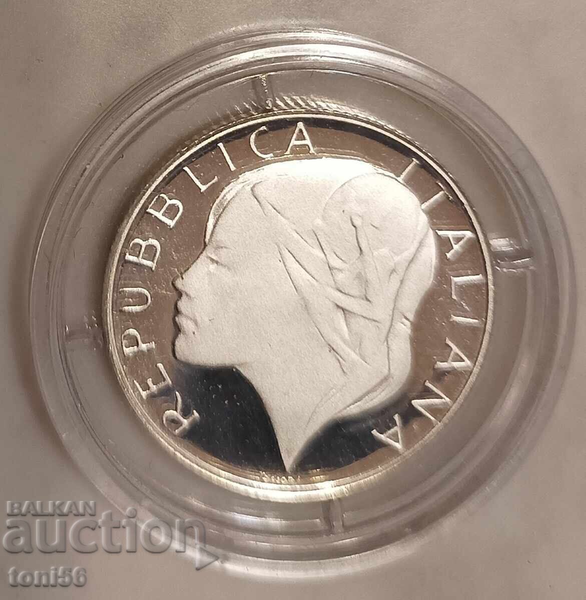 Ιταλία 200 λιρες 1989, ασήμι proof με τιμή 33.00 BGN | € 16.87