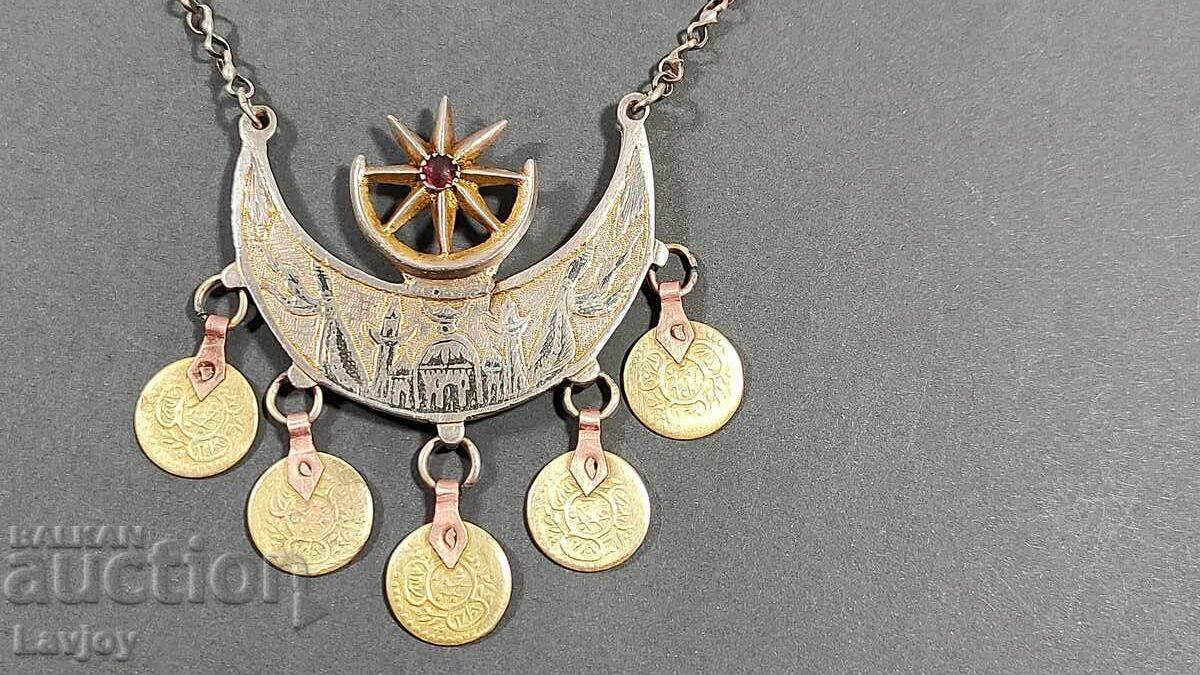 Jewelry Ottoman Empire crescent star niello Unique with price 190.00 BGN | € 97.15