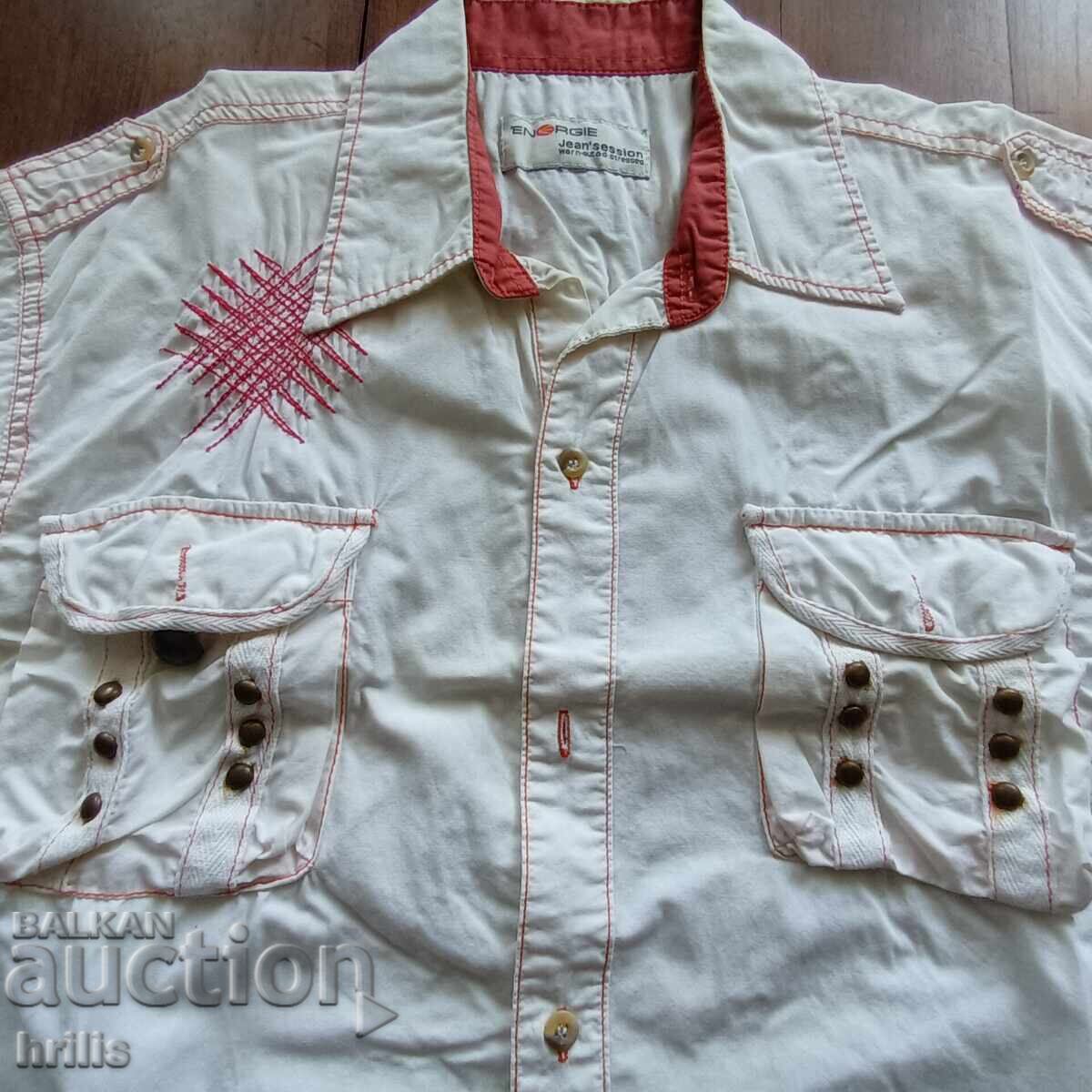 CĂMAȘĂ PENTRU BĂRBAȚI CU MÂNECĂ SCURTĂ - ENERGY ITALIA - 5 CĂMAȘĂ PENTRU BĂRBAȚI CU MÂNECĂ SCURTĂ - ENERGY ITALIA - 5