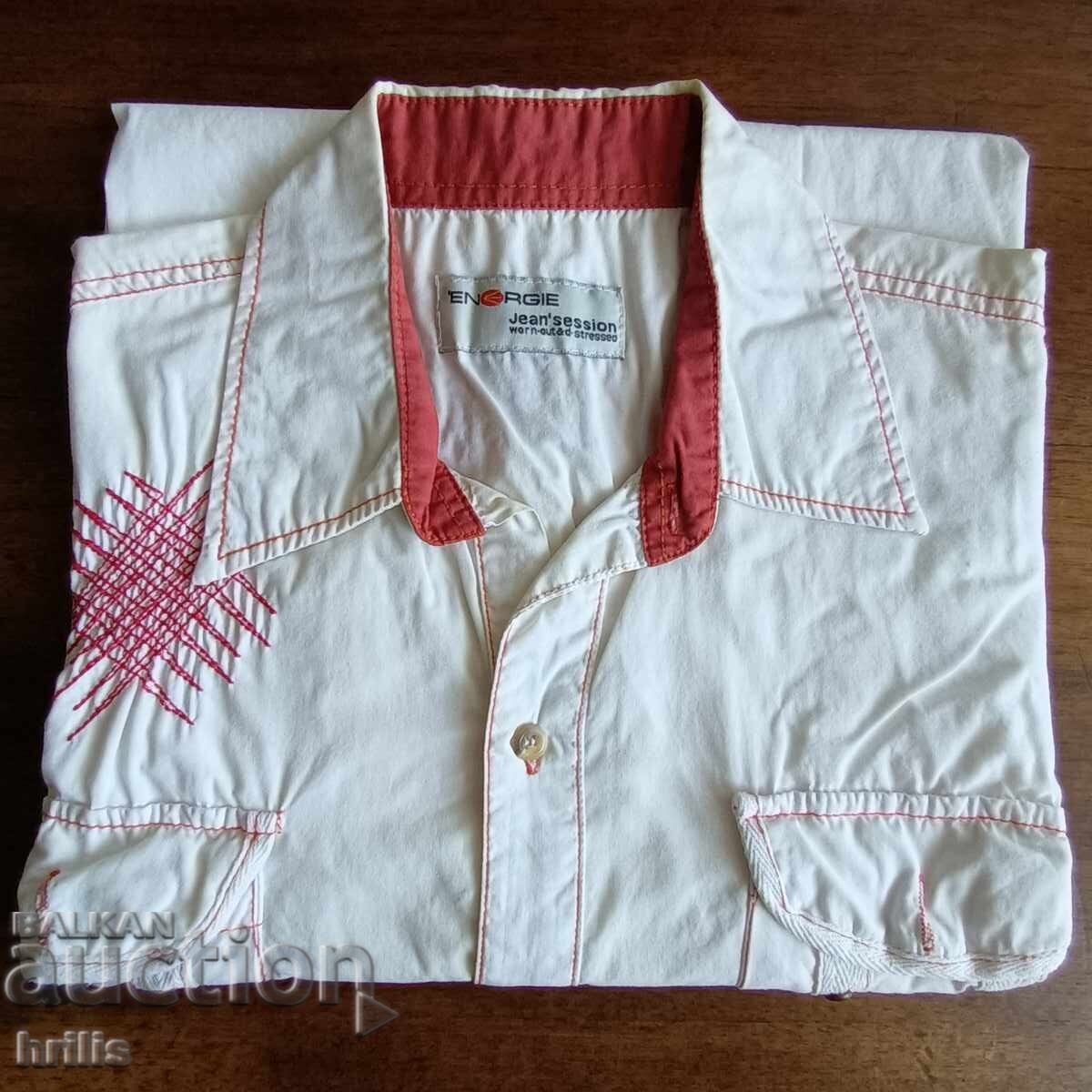 CĂMAȘĂ PENTRU BĂRBAȚI CU MÂNECĂ SCURTĂ - ENERGY ITALIA CĂMAȘĂ PENTRU BĂRBAȚI CU MÂNECĂ SCURTĂ - ENERGY ITALIA