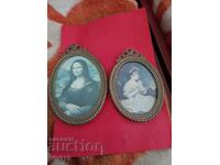 2 бр. Старинни рамки бронз