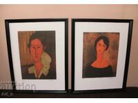 Amedeo Modigliani - 2 serigrafii limitate în tiraj de 50 de exemplare