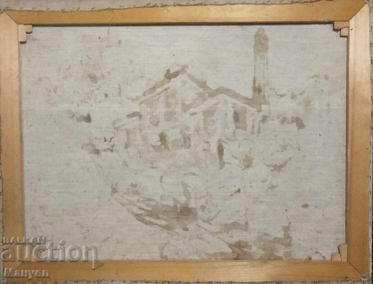 Εξαιρετικός πίνακας του Πέταρ Πόποφ "Η Παλιά Πόλη της Φιλιππούπολης" - 5