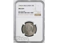 50 BGN 1943 MS 64+ NGC