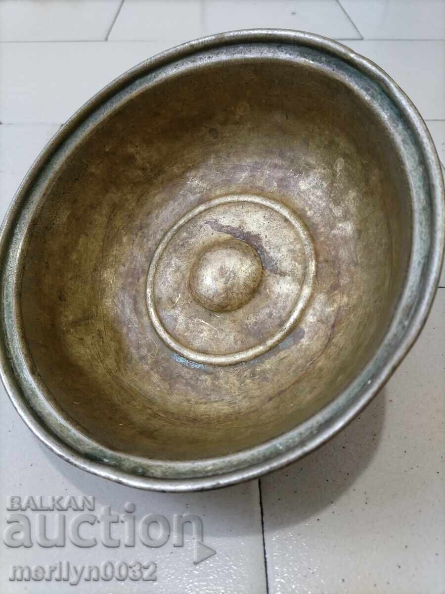 Barber's shaving legend and bath hamam brass vessel