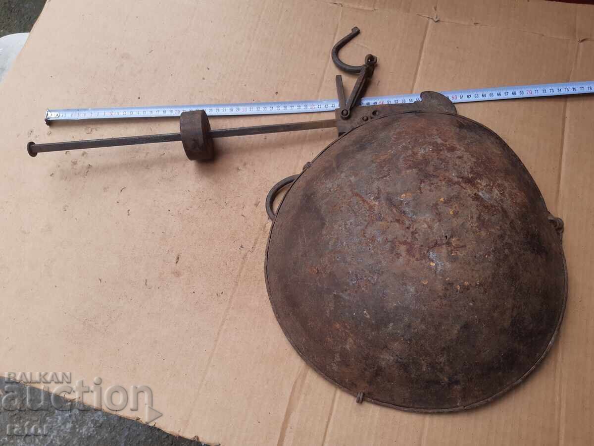 Old scales with weights and a balance, balance - 5 Old scales with weights and a balance, balance - 5