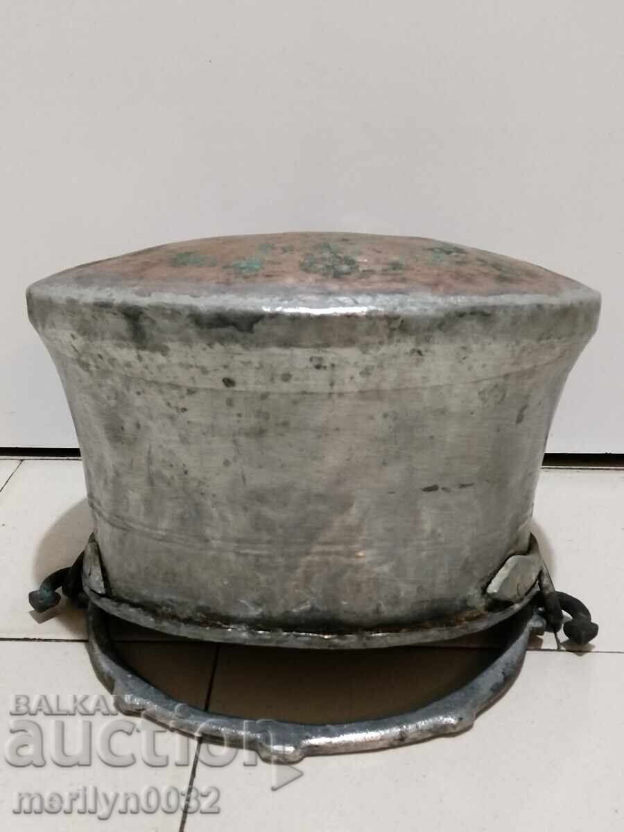 Old copper cauldron, copper, cauldron, forged vessel - 6