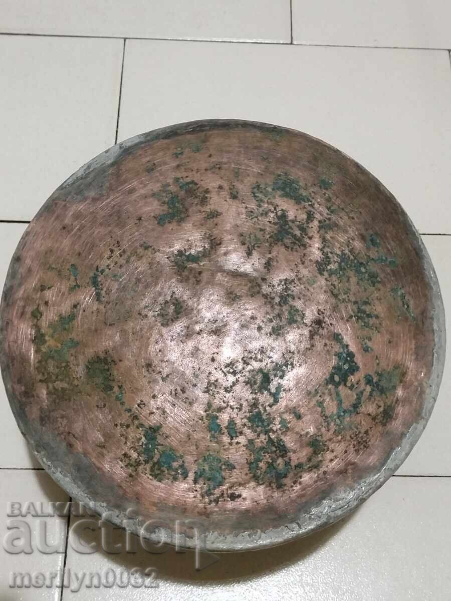 Old copper cauldron, copper, cauldron, forged vessel - 7