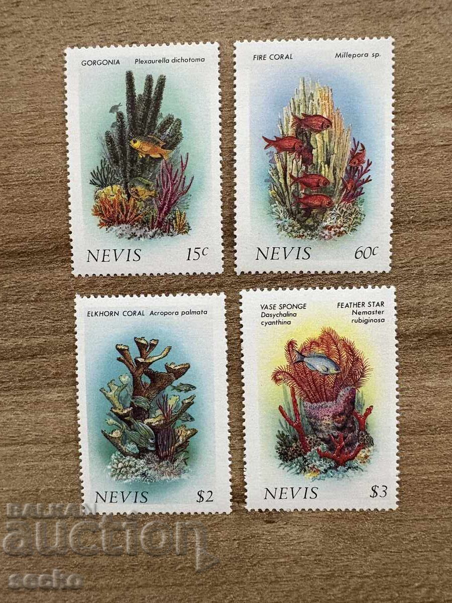 Nevis - Corals (1986) MNH