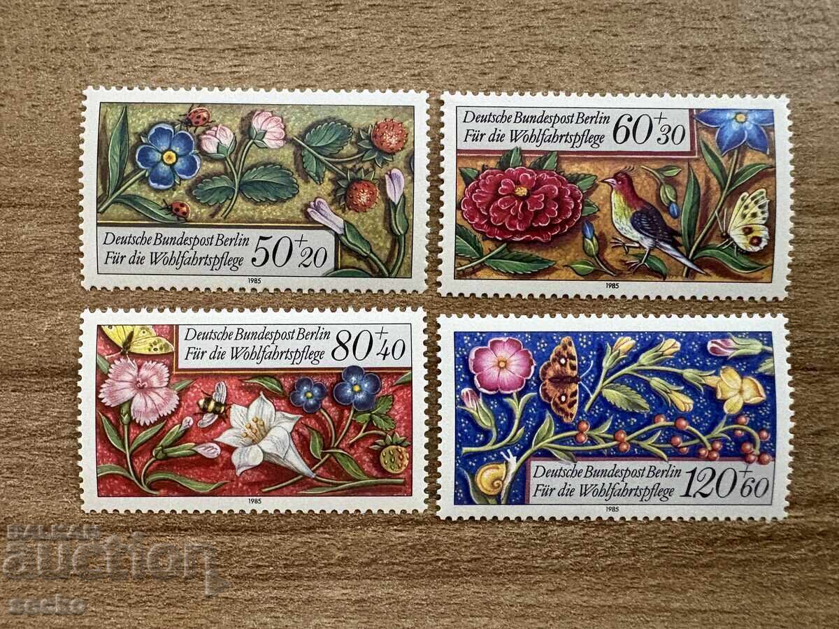 Берлин - Благотворителни марки - Флора и фауна (1985) MNH