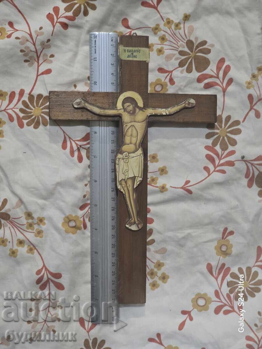 Wooden Solid Cross. Dimensions in the photos. BZC. I am listing over 1