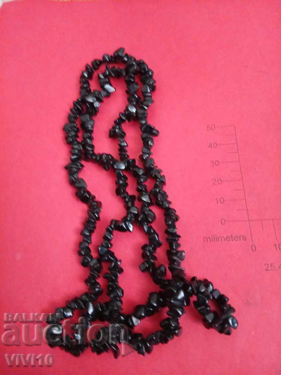 Αρχαίο κολιέ, μαύρος τουρμαλίνης