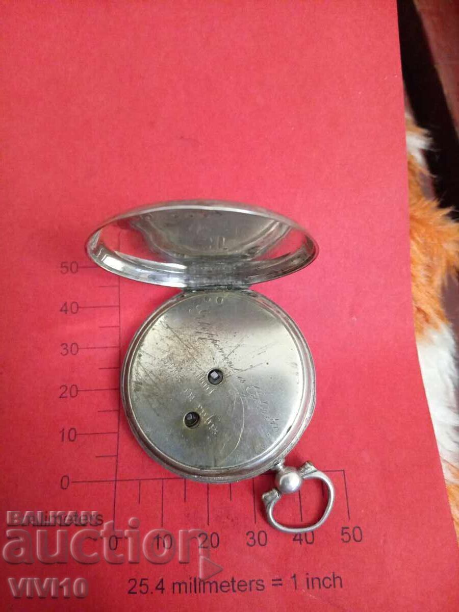 Auction  Antique French Pocket Watch, Silver